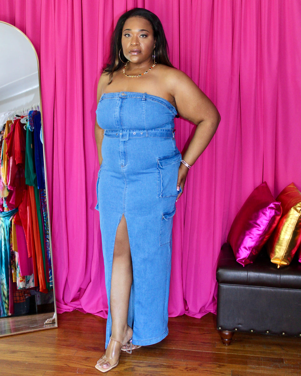 Envy Denim Dress - Detail Boutique