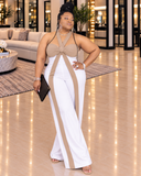 Bow Down Jumpsuit (Taupe)