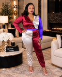 Upstage Satin Pant Set