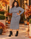 Jessica Houndstooth Dress