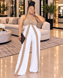 Bow Down Jumpsuit (Taupe)