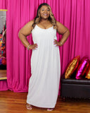 Basic Maxi Dress - White