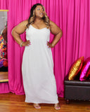 Basic Maxi Dress - White