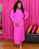 Sade Maxi Dress - Hot Pink