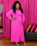 Sade Maxi Dress - Hot Pink