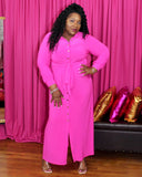 Sade Maxi Dress - Hot Pink