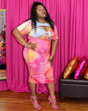 Swirl Midi Dress