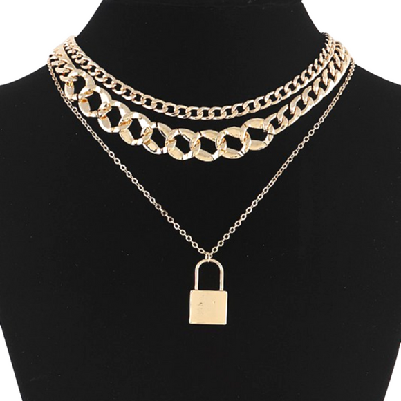 Locked In Pendant Necklace