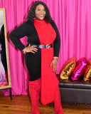 Karlie Maxi Sweater - Red