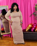 Bonnie Body-Con Dress - Beige