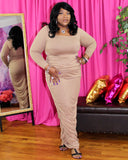 Bonnie Body-Con Dress - Beige