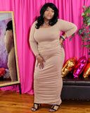 Bonnie Body-Con Dress - Beige