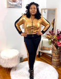 Glam Joggers Suit - Gold