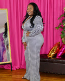 Jessica Houndstooth Jumpsuit