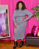Jessica Houndstooth Dress