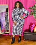 Jessica Houndstooth Dress
