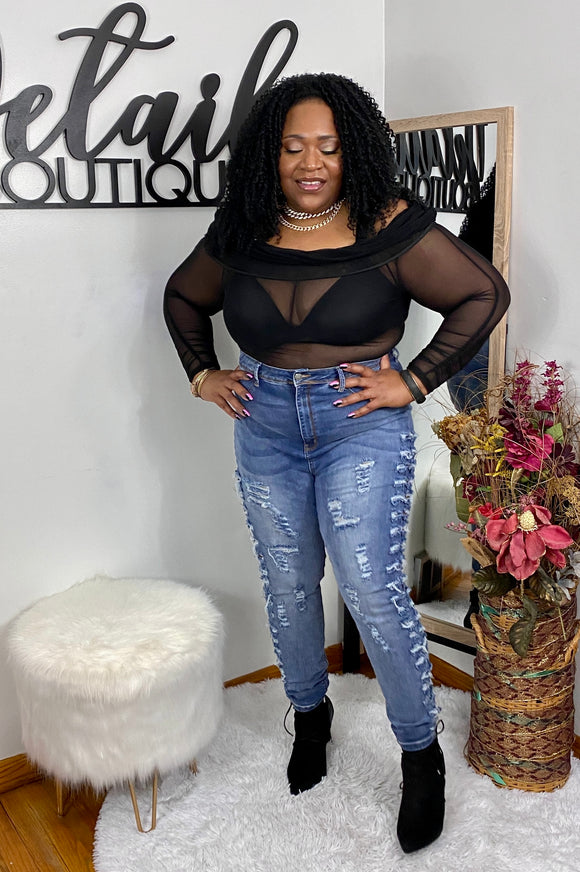 Detail Boutique - “Ripped To Shreds” Jeans - Plus Size Trendy Clothing