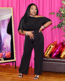 Boss Bae Jumpsuit: Jet Black