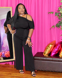 Boss Bae Jumpsuit: Jet Black